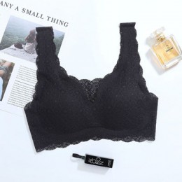 Sexy koronkowe biustonosze dla kobiet bielizna bielizna Bralette bez szwu biustonosz push-up BH Soutien wąwóz Femme kamizelka sp