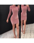 Kryptograficzna moda aksamitna sukienka z długim rękawem night club party dress kobiety slim jesienno-zimowa sukienka 2019 sexy 