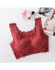 Sexy koronkowe biustonosze dla kobiet bielizna bielizna Bralette bez szwu biustonosz push-up BH Soutien wąwóz Femme kamizelka sp
