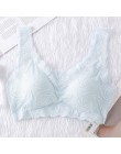 Sexy koronkowe biustonosze dla kobiet bielizna bielizna Bralette bez szwu biustonosz push-up BH Soutien wąwóz Femme kamizelka sp