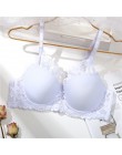Koronkowe przednie piękno biustonosz Push Up bielizna damska seksowna bielizna damska biustonosz Bralette dla kobiet koronkowe k