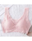 Sexy koronkowe biustonosze dla kobiet bielizna bielizna Bralette bez szwu biustonosz push-up BH Soutien wąwóz Femme kamizelka sp