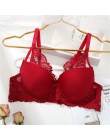 Koronkowe przednie piękno biustonosz Push Up bielizna damska seksowna bielizna damska biustonosz Bralette dla kobiet koronkowe k