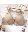 Koronkowe przednie piękno biustonosz Push Up bielizna damska seksowna bielizna damska biustonosz Bralette dla kobiet koronkowe k