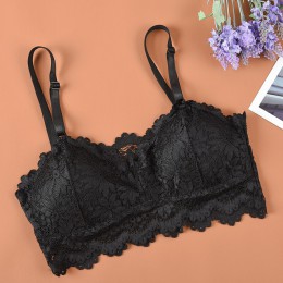 2019 New Arrival kobiety Push Up bezprzewodowy koronkowy top biustonosz kobiety Plus rozmiar Bralette bielizna pełna filiżanka b