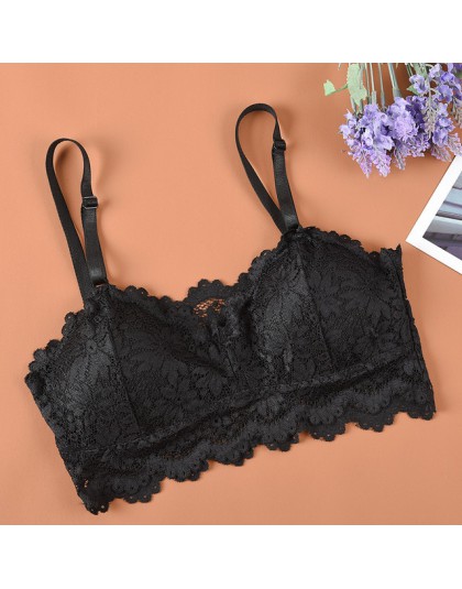 2019 New Arrival kobiety Push Up bezprzewodowy koronkowy top biustonosz kobiety Plus rozmiar Bralette bielizna pełna filiżanka b