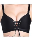 Biustonosz bezszwowy Sexy biustonosze dla kobiet moda bielizna push-up biustonosz bez fiszbin bawełna kobiet bielizna biustonosz