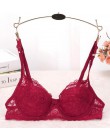 Kobiety seksowny biustonosz Push-Up fiszbiny pełna koronkowa bielizna biustonosz biustonosze Bralette bielizna Intimates 32/34/3