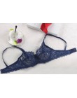 Kobiety seksowny biustonosz Push-Up fiszbiny pełna koronkowa bielizna biustonosz biustonosze Bralette bielizna Intimates 32/34/3