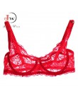 Kobiety seksowny biustonosz Push-Up fiszbiny pełna koronkowa bielizna biustonosz biustonosze Bralette bielizna Intimates 32/34/3