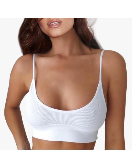 Bez pleców Tank bluzka bawełniana biustonosz wygodny biustonosz bezszwowy dla kobiet Wirefree bielizna Sexy Bralette Backless bi