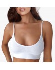 Bez pleców Tank bluzka bawełniana biustonosz wygodny biustonosz bezszwowy dla kobiet Wirefree bielizna Sexy Bralette Backless bi