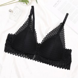Ab miseczka koronkowe biustonosze dla kobiet Bralette seksowna bielizna bielizna super biustonosz push up przednie zapięcie bius