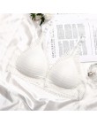 Ab miseczka koronkowe biustonosze dla kobiet Bralette seksowna bielizna bielizna super biustonosz push up przednie zapięcie bius
