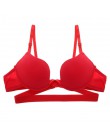 Ab miseczka Push Up biustonosz kobiety Sexy bez szwu bielizna biustonosz głębokie U niewidoczne biustonosze kobiece Bralette mas