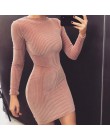 Kryptograficzna moda aksamitna sukienka z długim rękawem night club party dress kobiety slim jesienno-zimowa sukienka 2019 sexy 