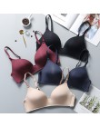 Sexy głębokie V kubek biustonosze dla kobiet Push Up bielizna bez szwu biustonosz bezprzewodowy Bralette Backless mały Intimates