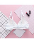 DeRuiLaDy podszewka z bawełny biustonosz koronkowy cienkie Push Up bralette fiszbina do biustonosza darmowe kobiety biustonosz z