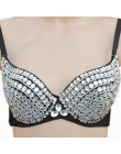 KANCOOLD Intimates biustonosz nęcący moda damska nowy Punk Lady Goth srebrny biustonosz push-up z ćwiekami i krótkie zestawy 201