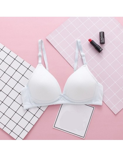 DeRuiLaDy podszewka z bawełny biustonosz koronkowy cienkie Push Up bralette fiszbina do biustonosza darmowe kobiety biustonosz z