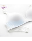 PAERLAN Fall bez fiszbin Push Up Sexy cienkie trzy czwarte 3/4 Cup biustonosz brak wygodne bezszwowe jednoczęściowe stałe kobiet