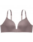 Sexy głębokie V kubek biustonosze dla kobiet Push Up bielizna bez szwu biustonosz bezprzewodowy Bralette Backless mały Intimates