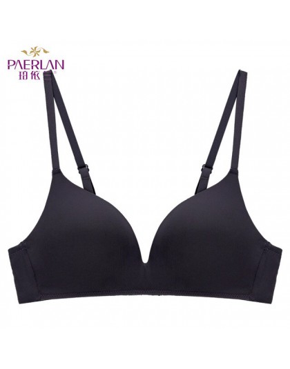 PAERLAN Fall bez fiszbin Push Up Sexy cienkie trzy czwarte 3/4 Cup biustonosz brak wygodne bezszwowe jednoczęściowe stałe kobiet
