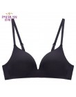 PAERLAN Fall bez fiszbin Push Up Sexy cienkie trzy czwarte 3/4 Cup biustonosz brak wygodne bezszwowe jednoczęściowe stałe kobiet