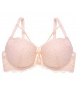 Seksowna koronkowa biustonosz moda Racerback kwiatowe biustonosze dla kobiet B C kubek fiszbiny bielizna Bralette kobieca kokard