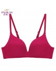 PAERLAN Fall bez fiszbin Push Up Sexy cienkie trzy czwarte 3/4 Cup biustonosz brak wygodne bezszwowe jednoczęściowe stałe kobiet