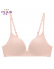 PAERLAN Fall bez fiszbin Push Up Sexy cienkie trzy czwarte 3/4 Cup biustonosz brak wygodne bezszwowe jednoczęściowe stałe kobiet