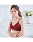 Biustonosz biustonosze bez fiszbin dla kobiet bielizna BH koronkowa seksowna biustonosz Push Up biustonosz Plus rozmiar y-line p
