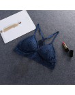 Biustonosz biustonosze bez fiszbin dla kobiet bielizna BH koronkowa seksowna biustonosz Push Up biustonosz Plus rozmiar y-line p