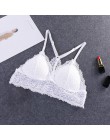 Biustonosz biustonosze bez fiszbin dla kobiet bielizna BH koronkowa seksowna biustonosz Push Up biustonosz Plus rozmiar y-line p