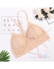 Biustonosz biustonosze bez fiszbin dla kobiet bielizna BH koronkowa seksowna biustonosz Push Up biustonosz Plus rozmiar y-line p