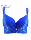 FallSweet Sexy kobiety biustonosz, plus rozmiar D E puchar biustonosz push up biustonosz, regulacja boczna bielizna 85 90 95 100