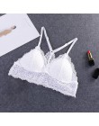 Biustonosz biustonosze bez fiszbin dla kobiet bielizna BH koronkowa seksowna biustonosz Push Up biustonosz Plus rozmiar y-line p