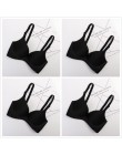 4 sztuk/partia Sexy głębokie U biustonosze dla kobiet bielizna push-up biustonosz bezszwowy Bralette Backless Intimates panie ko