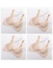 4 sztuk/partia Sexy głębokie U biustonosze dla kobiet bielizna push-up biustonosz bezszwowy Bralette Backless Intimates panie ko