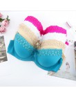 Beauwear dziewczyny bielizna Push Up kobiet biustonosz z małymi miseczkami fiszbiny kwiatowy biustonosze 34B 34C 36B 36C 38B 38C