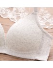 Bawełna gładka cienka stalowa bielizna biustonosz sexy gathering mały biustonosz brasiers dla pań