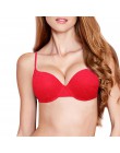 Kobiety Sexy fiszbiny wyściełane biustonosz Push Up hafty koronki 32 34 36 38 40 42 44 A B C D E biustonosz biustonosz Push Up b
