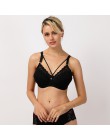 Plus rozmiar C D E kubek biustonosz Sexy biustonosz Push-Up moda miękka koronkowa biustonosz 3/4 duża cienka bielizna damska głę