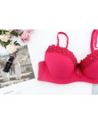 Beauwear dziewczyny bielizna Push Up kobiet biustonosz z małymi miseczkami fiszbiny kwiatowy biustonosze 34B 34C 36B 36C 38B 38C
