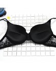 Kobiety Sexy fiszbiny wyściełane biustonosz Push Up hafty koronki 32 34 36 38 40 42 44 A B C D E biustonosz biustonosz Push Up b