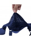 Plus rozmiar C D E kubek biustonosz Sexy biustonosz Push-Up moda miękka koronkowa biustonosz 3/4 duża cienka bielizna damska głę