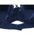 Plus rozmiar C D E kubek biustonosz Sexy biustonosz Push-Up moda miękka koronkowa biustonosz 3/4 duża cienka bielizna damska głę
