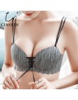 CINOON Super biustonosze Push-Up seksowna bezszwowa bielizna damska bez fiszbin kobieta bralette piękny tył bielizna damska bius