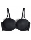 Nowe damskie seksowne wesele Multiway Super wyściełane biustonosz Push Up bez ramiączek Halter biustonosze rozmiar 32 34 36 38 4