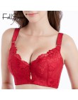 FallSweet damskie biustonosze Push Up koronkowe biustonosze Sexy Plus rozmiar biustonosz komfortowa bielizna damska